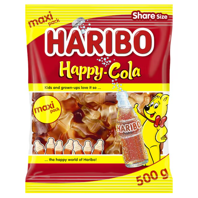 HARIBO BOUTEILLES COLA 500GR