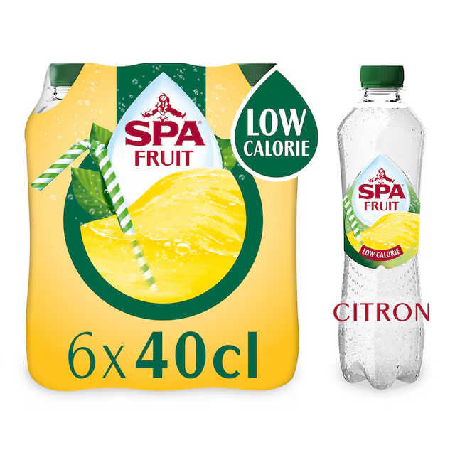 SPA FRUIT PÉTILLANTE CITRON 6X40CL 