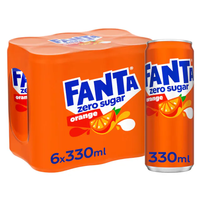 FANTA ORANGE ZERO 6X33CL