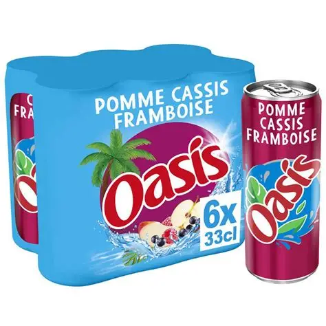 OASIS POMME-CASSIS-FRAMBOISE 6X33CL