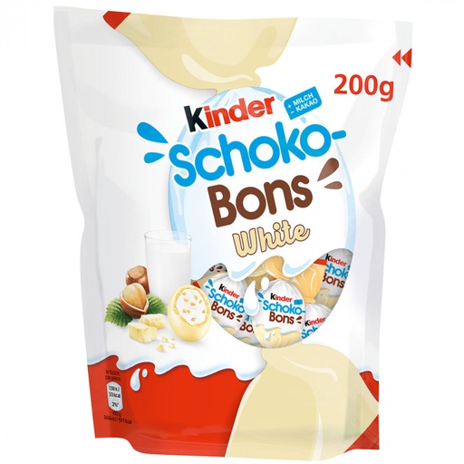 KINDER SCHOKO-BONS WHITE 200GR